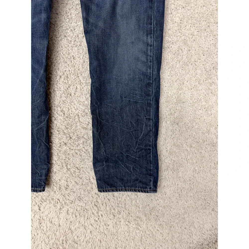 Polo Ralph Lauren Jeans Mens 32x30 Blue Distressed Wash Preppy Straight
